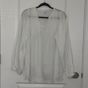 Old navy White linen blouse